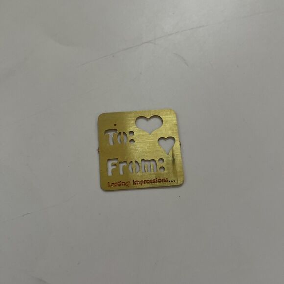 Lasting Impressions Set of 5 Brass Stencils Flowers Alphabet Christmas Holiday - Picture 4 of 12